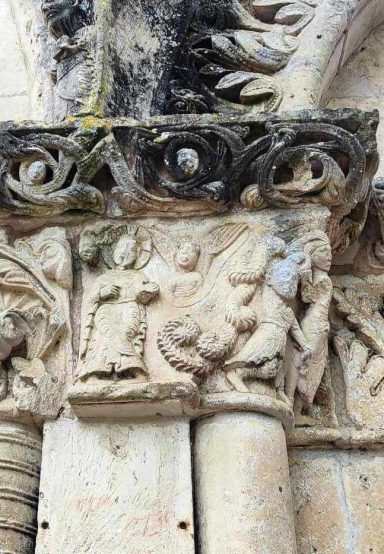 #Saint Martial du Douhet - La femme et le sermon du Christ façade ouest #Saint Martial du Douhet - La femme et le sermon du Christ façade ouest