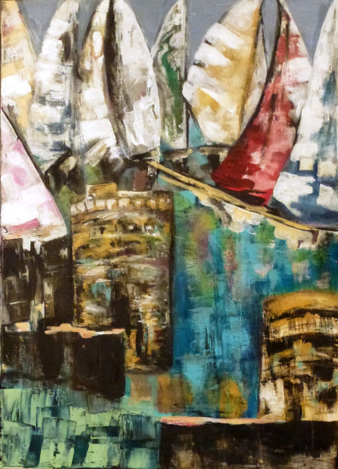 Mixte sur toile
Huile / Acrylique 
Grand format 50 x 50   
Prix: 260 euros